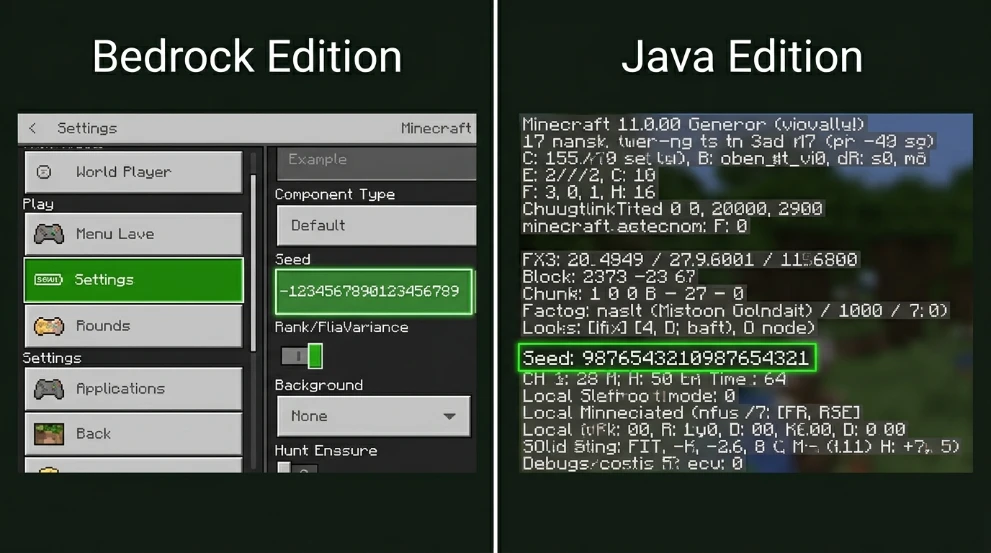 How to find world seed in Minecraft Bedrock and Java Edition settings